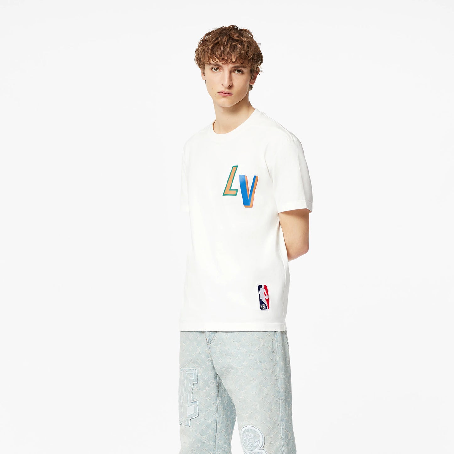 Louis Vuitton × NBA Basketball Short Sleeved T-Shirt