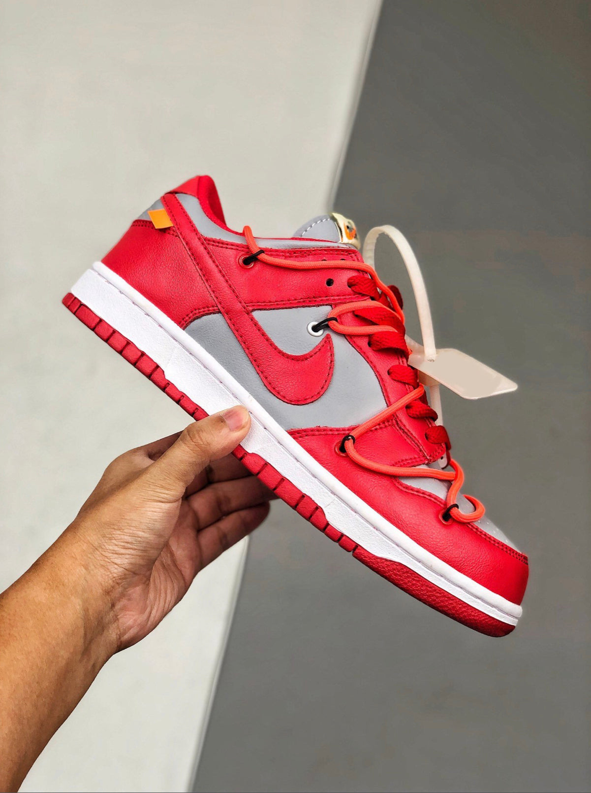 Off White x Dunk Low University Red